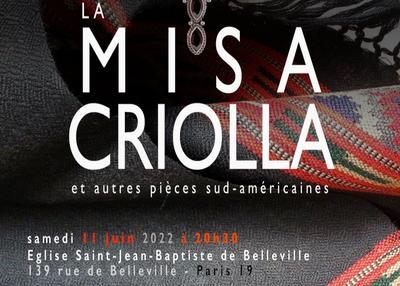 La Misa Criolla à Paris 20ème