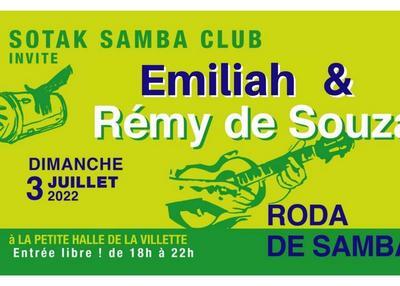 Sotak Samba Club Invite Emiliah & Rémy De Souza à Paris 19ème