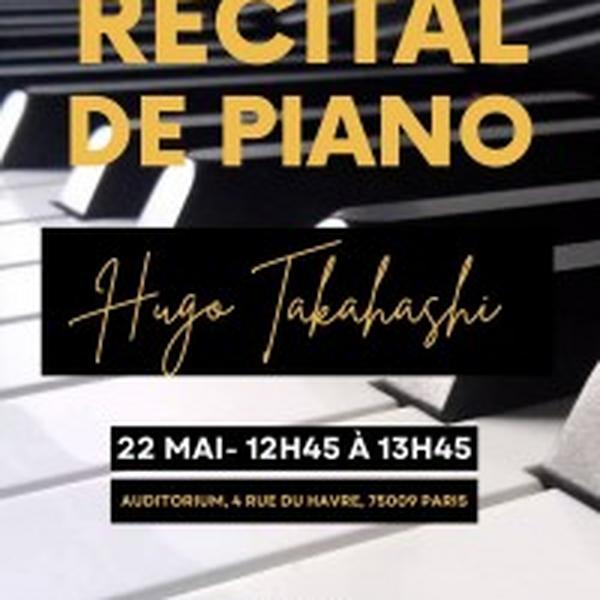 Récital de Piano par Hugo Takahashi