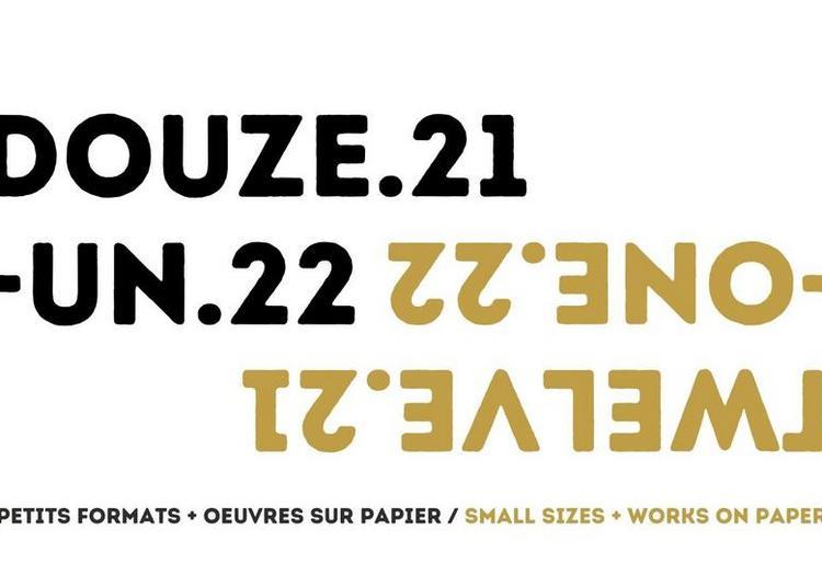 DOUZE.21 - UN.22 | Exposition de Petits Formats et d'OEuvres sur Papier des artistes de la galerie à Rennes