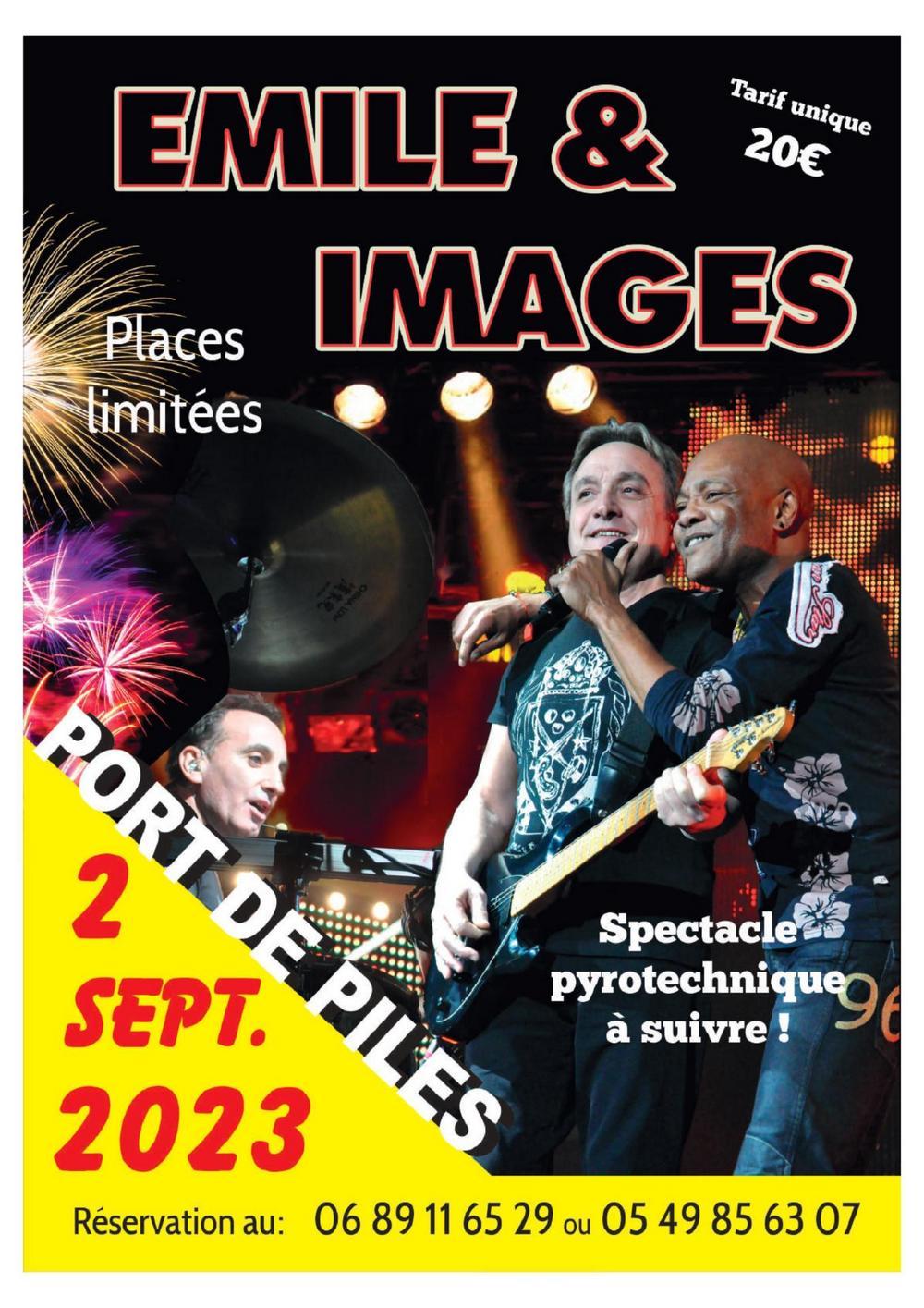 Concert Emile & Images à Port-de-Piles (86) 2 septembre 2023