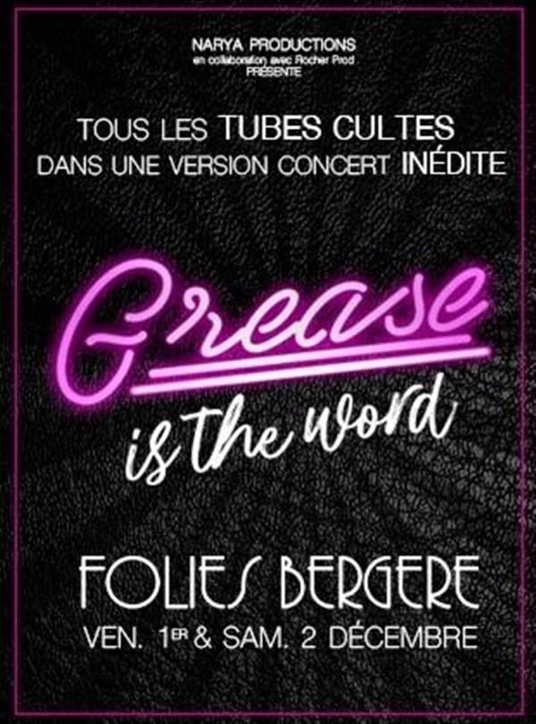 Spectacle Grease is the word à Paris dimanche 3 décembre 2023