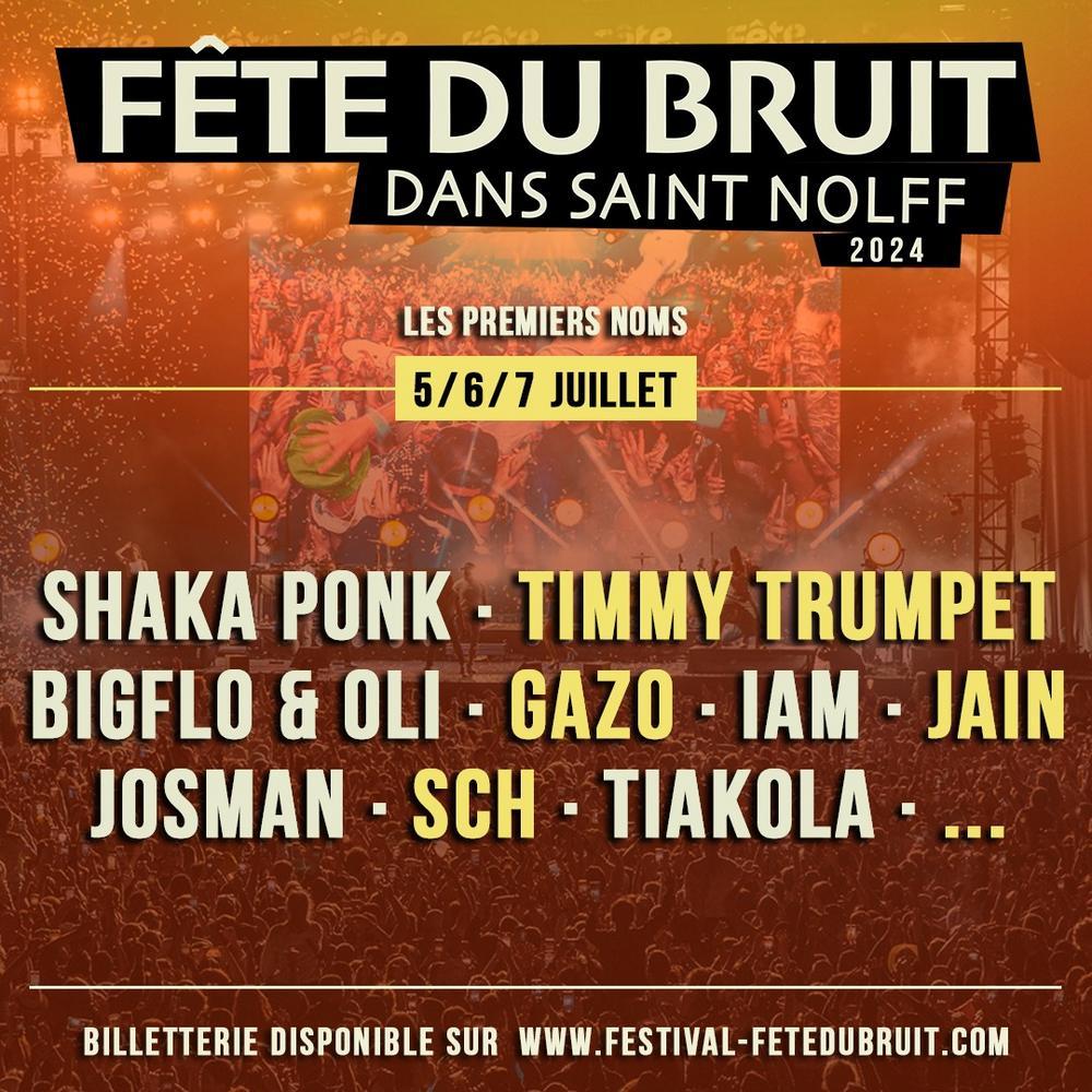 Festival Fête du Bruit de Saint Nolff 2024 programmation des artistes et  billetterie