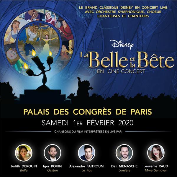 La Belle Et La Bete 2020 Concert La Belle Et La Bete à Paris - samedi 1er février 2020