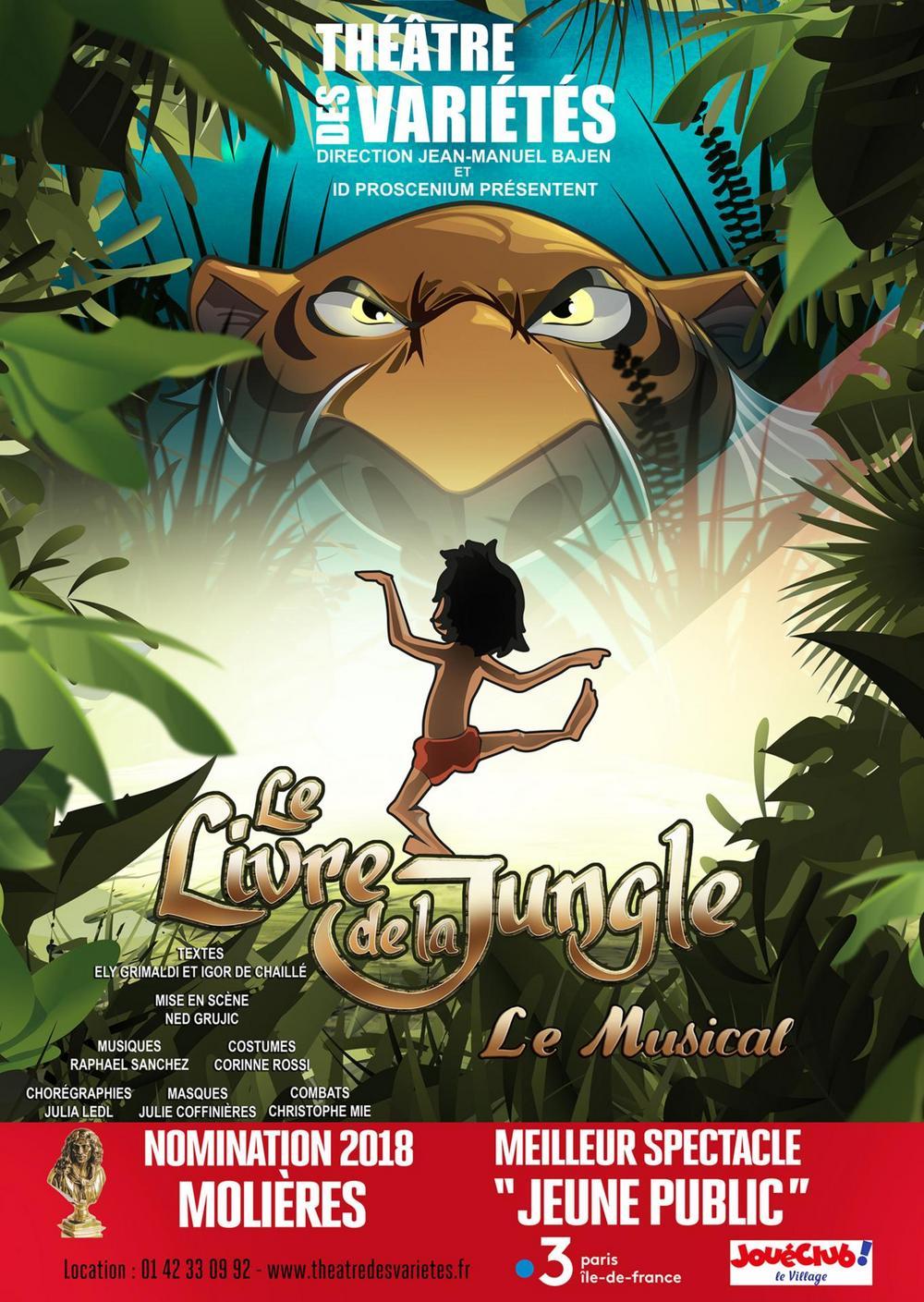 Le Livre De La Jungle Théâtre De Paris Spectacle Le Livre De La Jungle à Paris du 18 octobre 2020 au 28