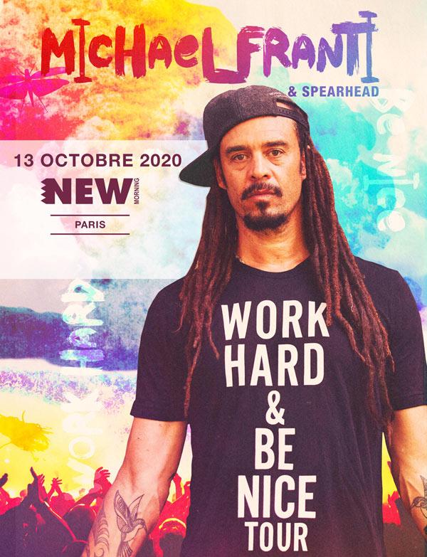Concert Michael Franti & The Spearhead à Paris mardi 13 octobre 2020