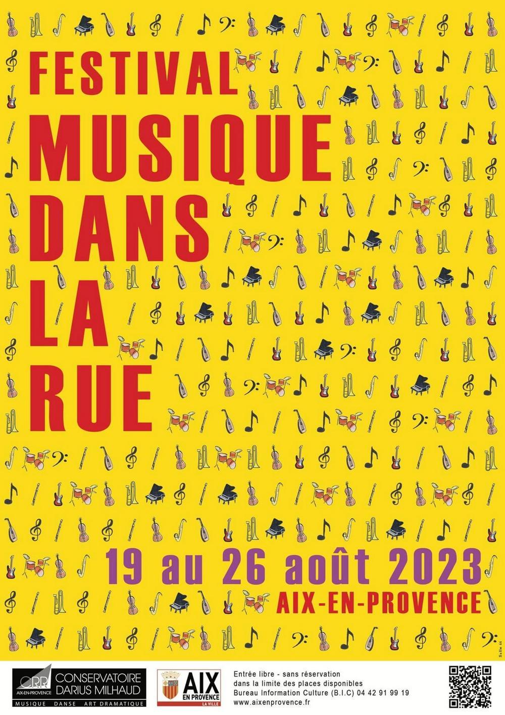 Musique dans la rue 2024 à Aix en Provence dates et programme
